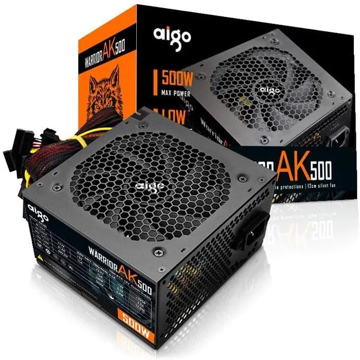 Darkflash AIGO Warrior AK500 (Black) Max 500Watt ATX Power Supply price in Pakistan product image