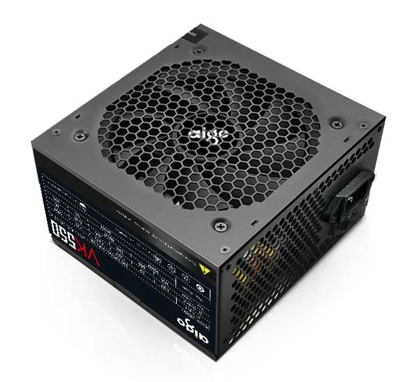 Darkflash pc gear Darkflash AIGO VK550 (Black) 550W Reliable & Efficient Performance Power Supply front view