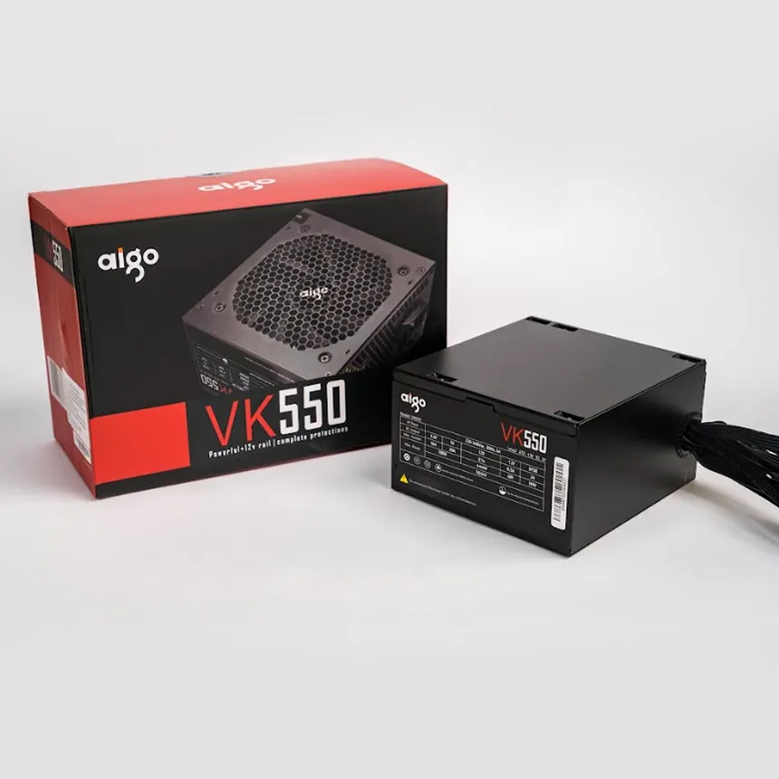 Darkflash AIGO VK550 (Black) 550W Reliable & Efficient Performance Power Supply price in Pakistan product image