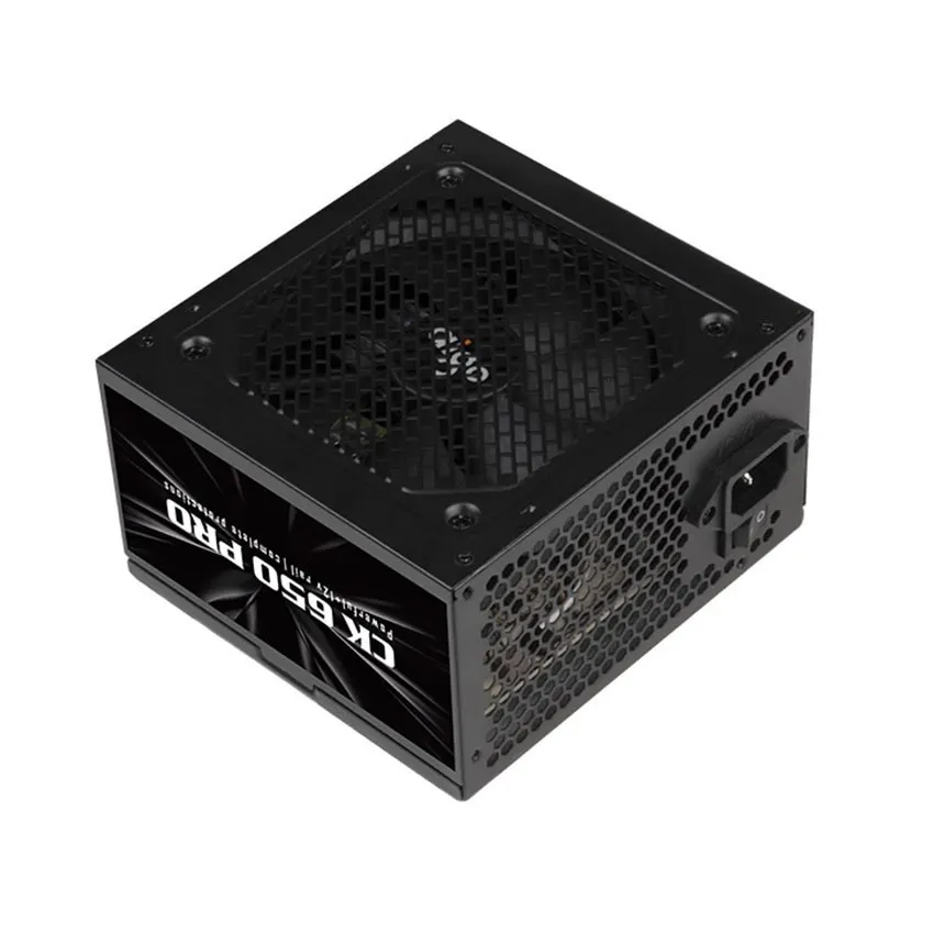 Darkflash pc gear Darkflash AIGO CK650 (Black) 650W Stable and Efficient Power for Your PC Power Supply front view