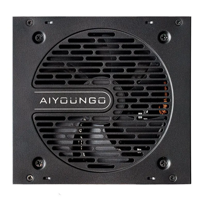 Darkflash pc gear Darkflash AIGO AT650 (Black) Non-Module 80 Plus Bronze Power Supply front view
