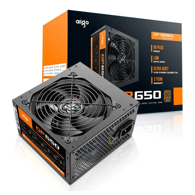 Darkflash AIGO GP650 (Black) 650 Watt 80 Plus Bronze Power Supply price in Pakistan product image