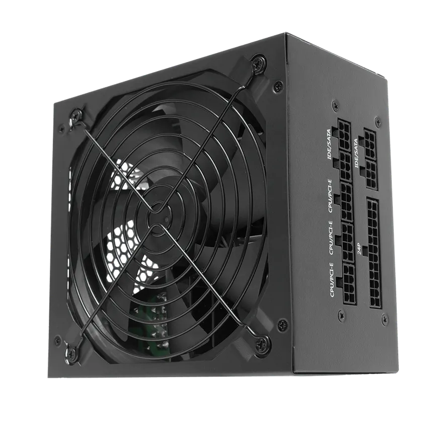 Darkflash pc gear Darkflash AIGO GP650 (Black) 650 Watt 80 Plus Bronze Power Supply front view
