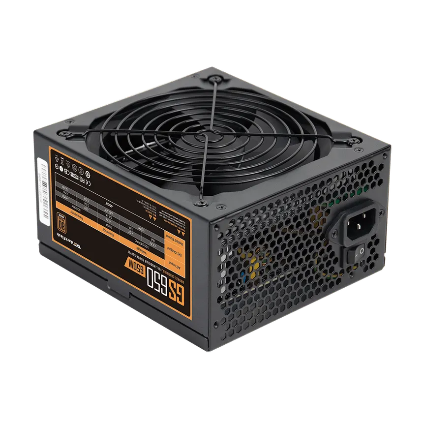 Darkflash pc gear Darkflash AIGO GP750 (Black) Bronze Fully 750W 80 Plus Modular Power Supply front view