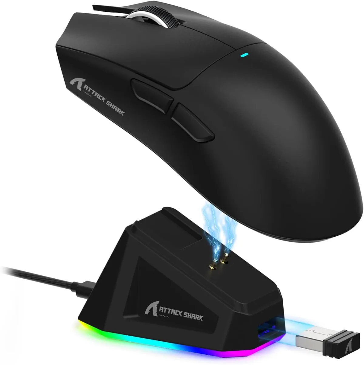 Buy Attack Shark X11 (Black) Wireless Gaming Mouse with Charging Dock online in Pakistan at WaddaGamer