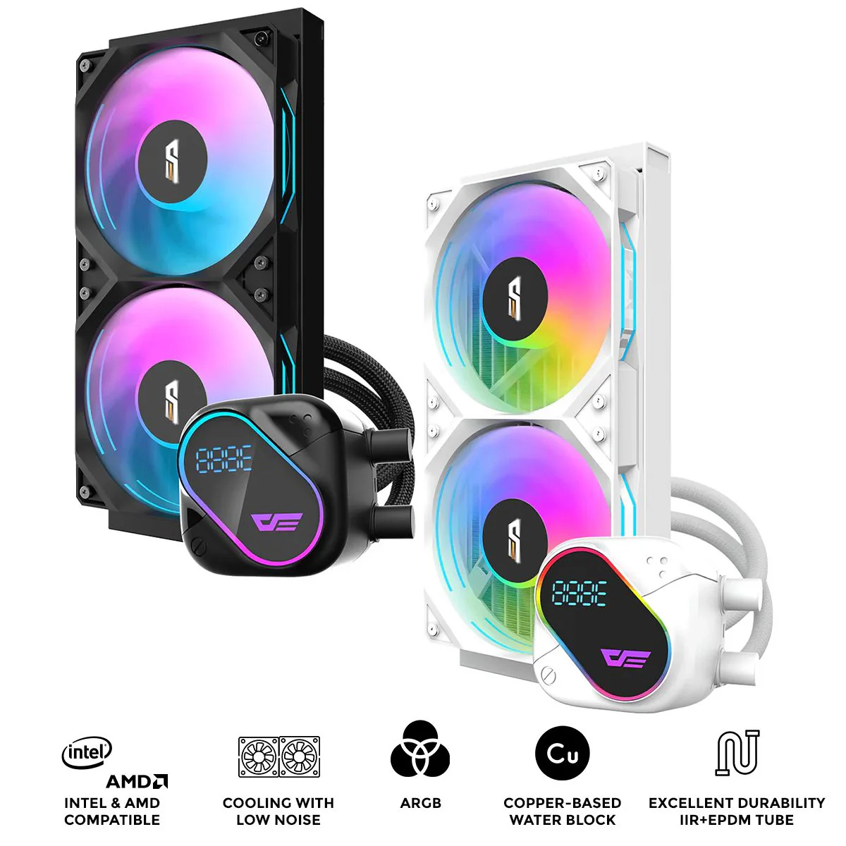 Darkflash DO240 (2 Variations (Black & White)) Low Noise & High Performance Cooper Cooling Fan /CPU Liquid Cooler price in Pakistan product image