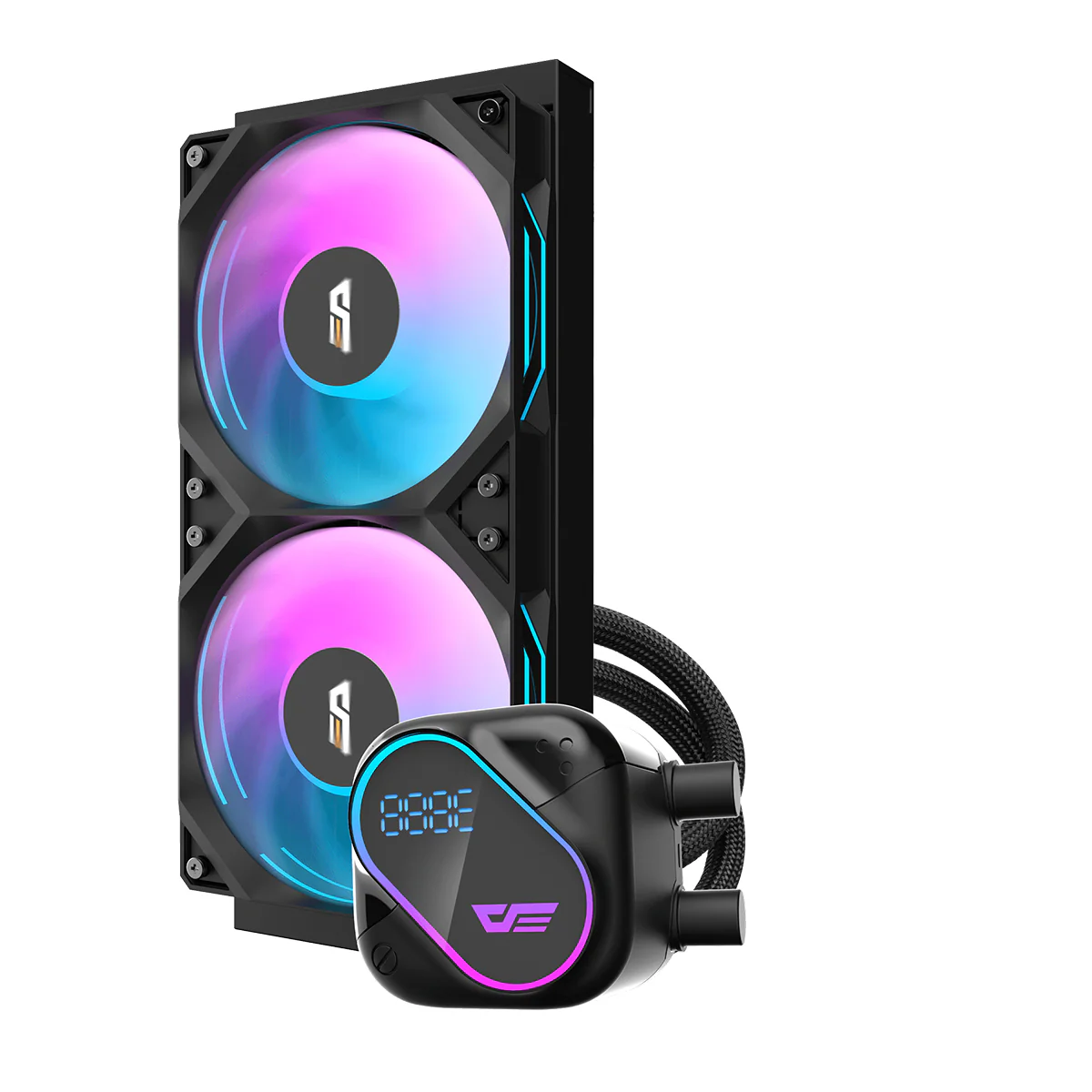 Darkflash DO240 (2 Variations (Black & White)) Low Noise & High Performance Cooper Cooling Fan /CPU Liquid Cooler image 4