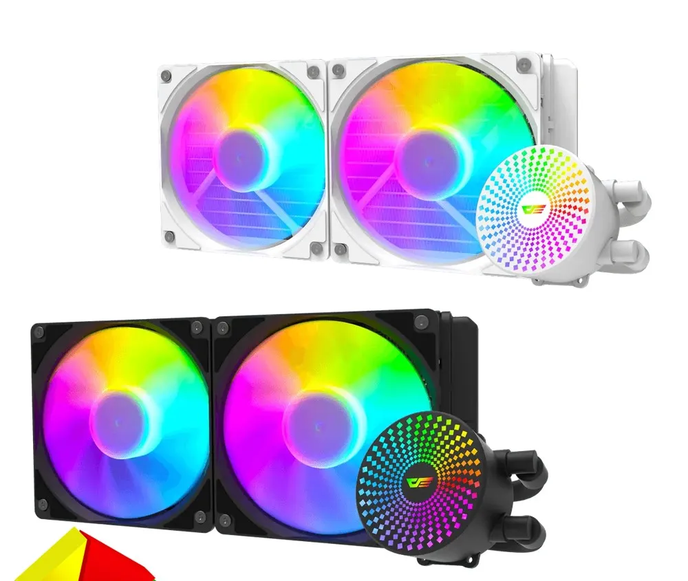 Darkflash Radiant DC240 (2 Variations (Black & White)) ARGB CPU Liquid Cooler price in Pakistan product image