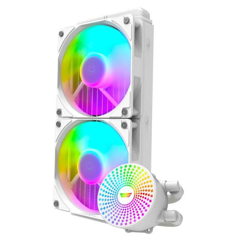 Darkflash Radiant DC240 (2 Variations (Black & White)) ARGB CPU Liquid Cooler image 4