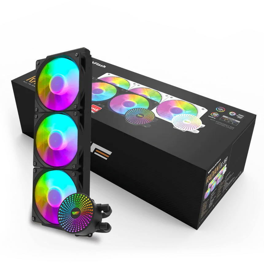 Darkflash Radiant DC360 (Black) ARGB All-In-One 360MM Liquid CPU Cooler price in Pakistan product image