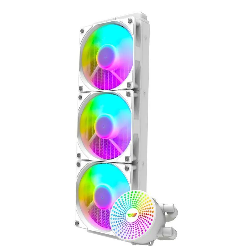 Buy Darkflash Radiant DC360 (White) ARGB All-In-One 360MM Liquid CPU Cooler online in Pakistan at WaddaGamer