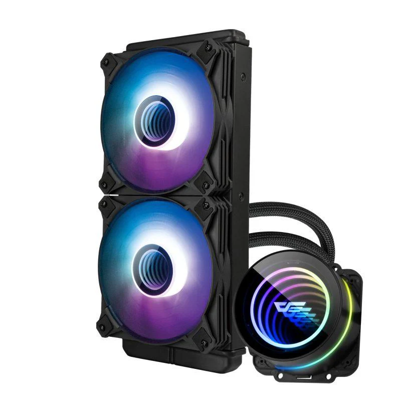 Darkflash Twister DX240 V2 (Black) ARGB/AIO CPU Liquid Cooler /Liquid Cooling Fan image 4