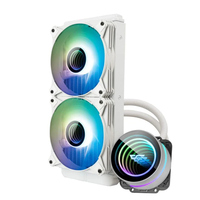 Darkflash Twister DX240 V2 (White) ARGB/AIO CPU Liquid Cooler /Liquid Cooling Fan image 4