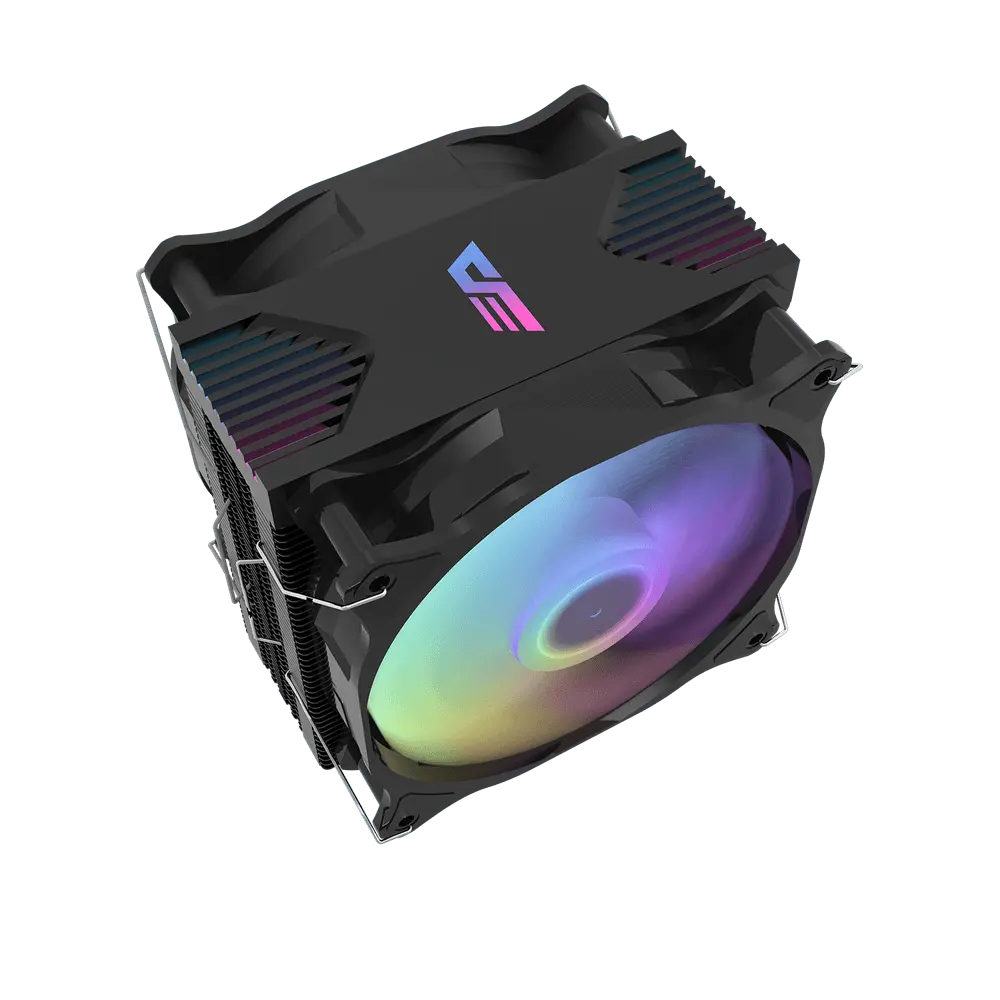 Darkflash pc gear Darkflash Darkair Plus (Black) Air CPU Cooler front view