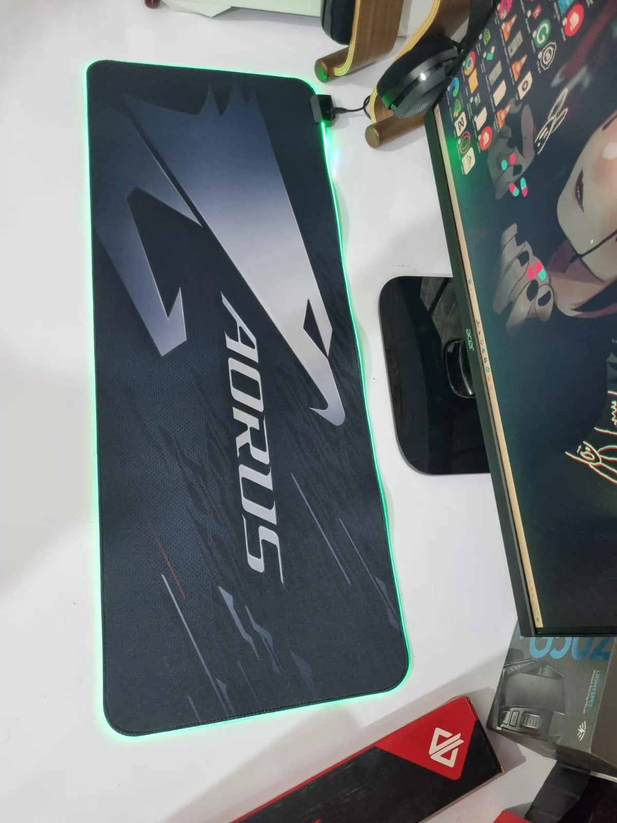 Auros accessories AORUS Dominate Gaming Mousepad front view