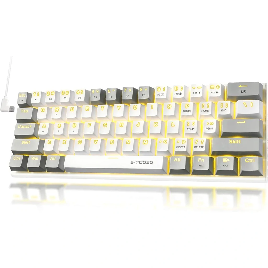 E-YOOSO pc gear E-YOOSO Z-11 Monochrome Gaming Keyboard front view