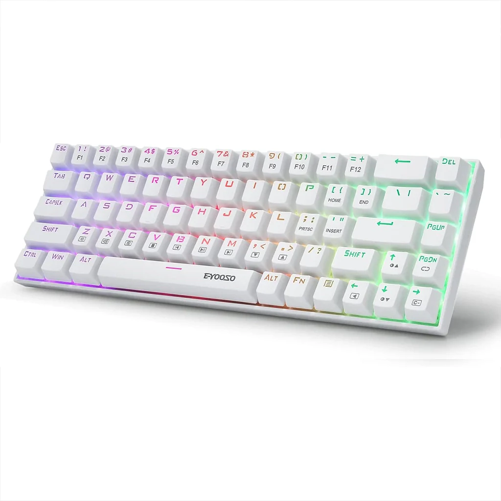 E-YOOSO pc gear E-YOOSO Z-686-W Mechanical Keyboard front view