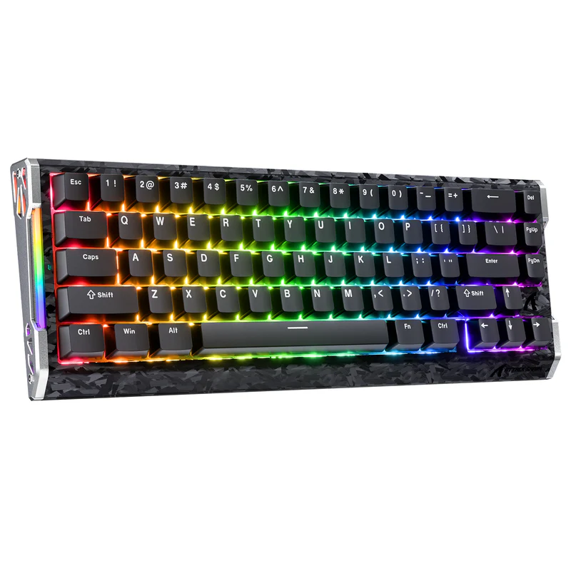 Attack Shark pc gear Attack Shark R68HE-B RGB Gaming Keyboard front view