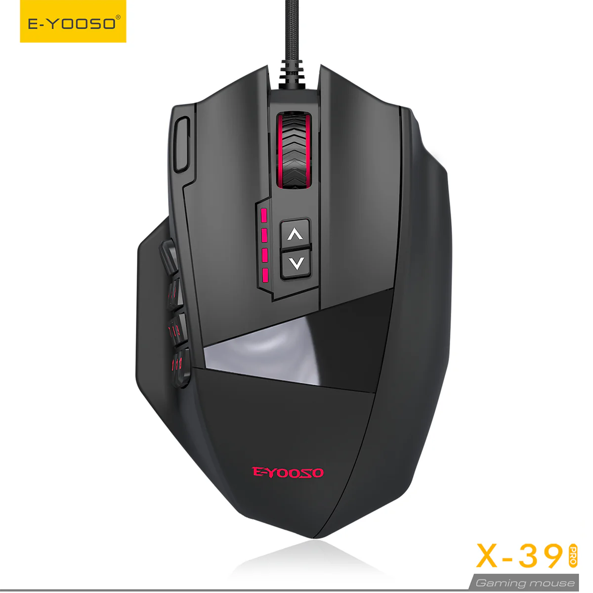 E-YOOSO pc gear E-YOOSO X-39-B Pro Wired Gaming Mouse front view