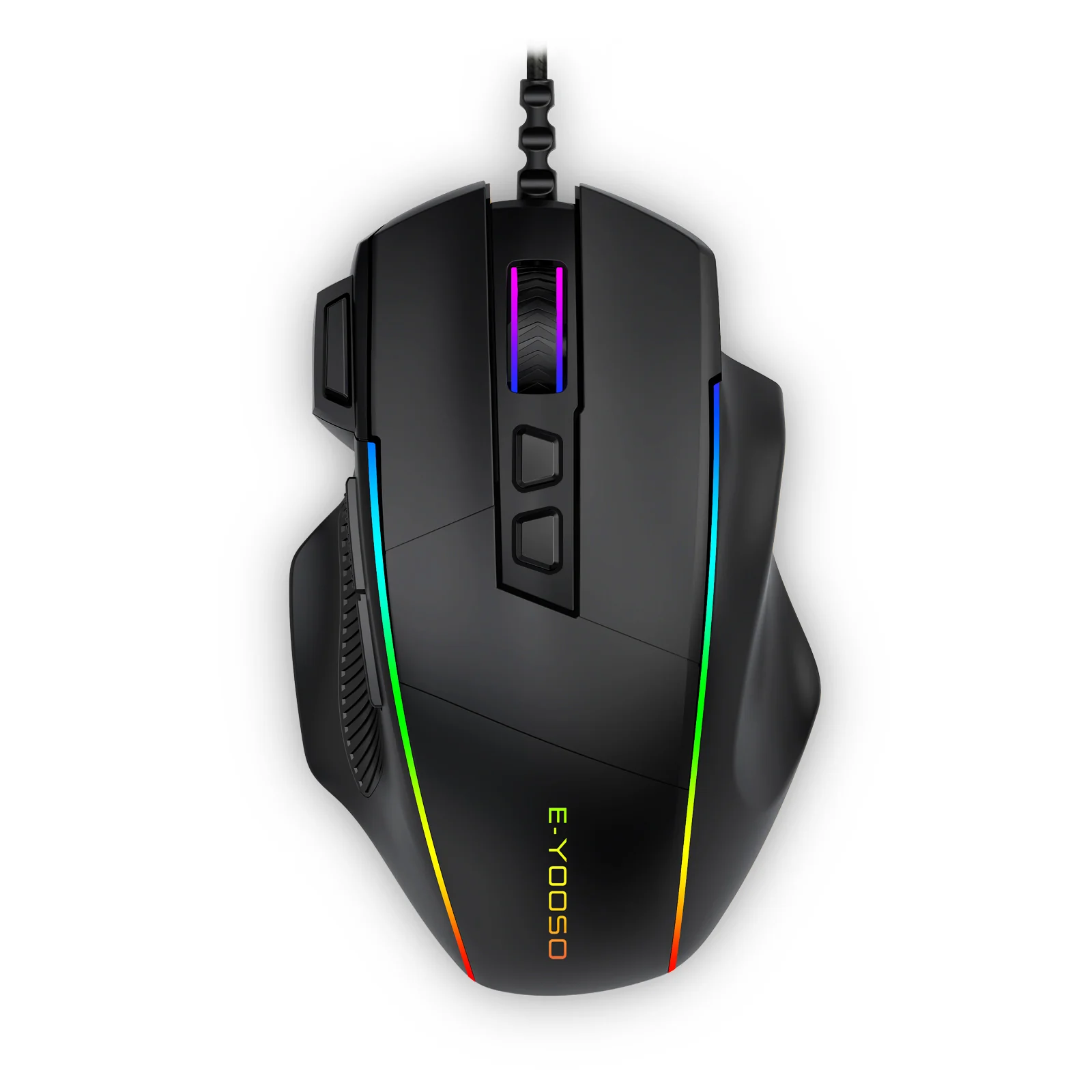 E-YOOSO pc gear E-YOOSO X-49-B RGB Wired Gaming Mouse front view