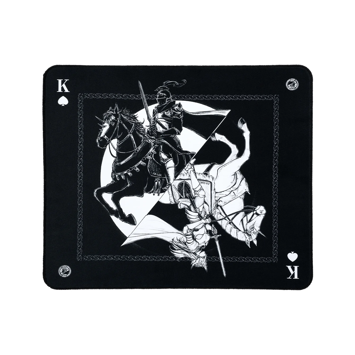 ATK Knight Zodiac Horse (2 variants(Black & Red)+(Black & White)) Gaming Mousepad image 4