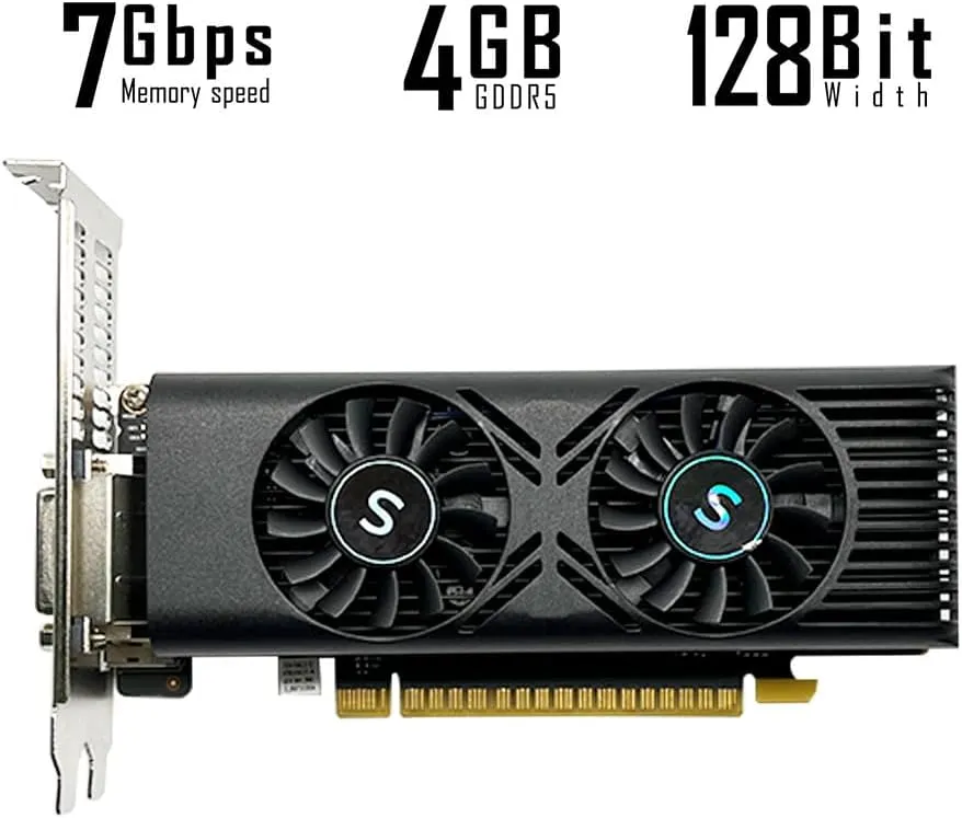 Darkflash AIGO GTX1050 Ti (Black) 4GB 128BIT GDDR5 High Performance Gaming Graphic Card price in Pakistan product image