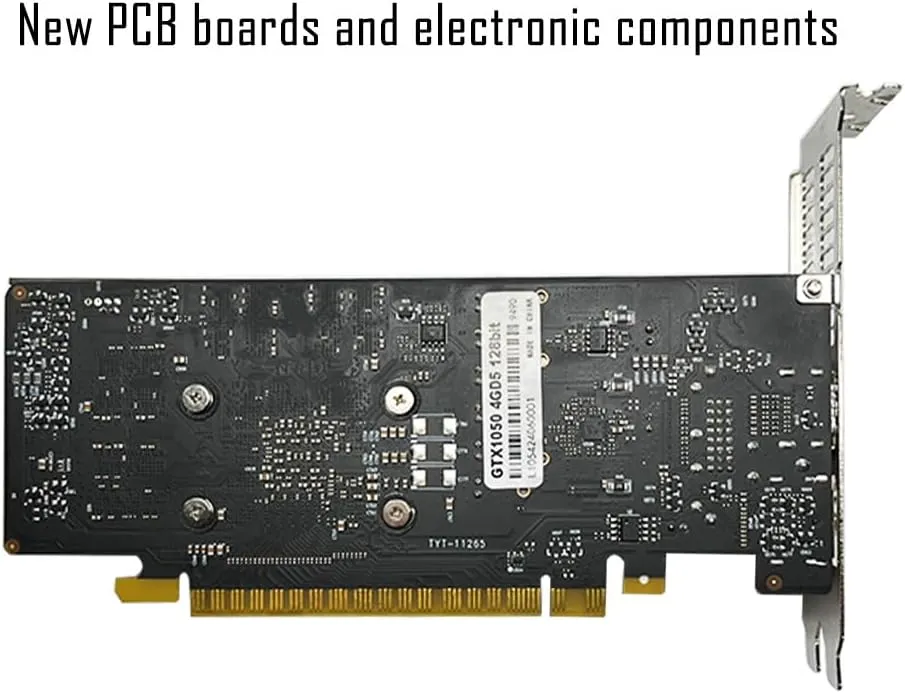 Darkflash pc gear Darkflash AIGO GTX1050 Ti (Black) 4GB 128BIT GDDR5 High Performance Gaming Graphic Card front view