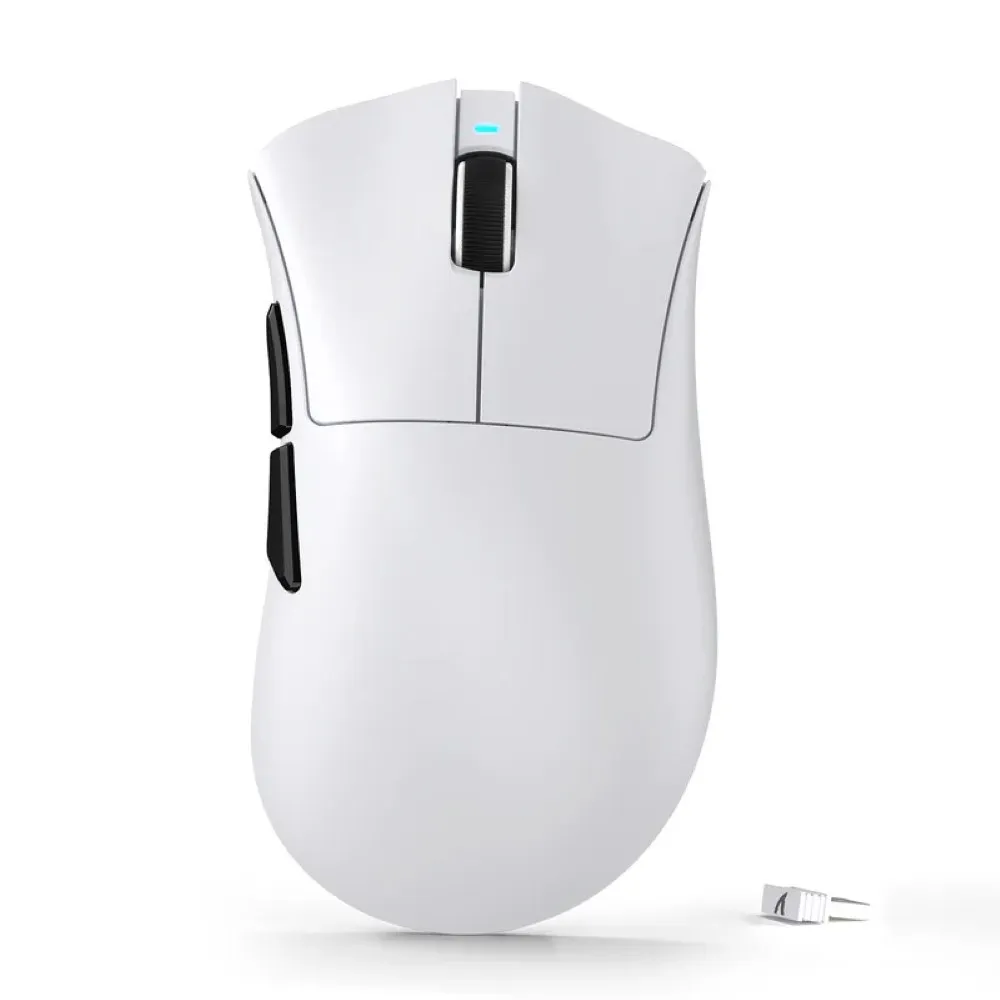 Attack Shark pc gear Attack Shark V3 Ultra-Light Tri-Mode Gaming Mouse – White front view