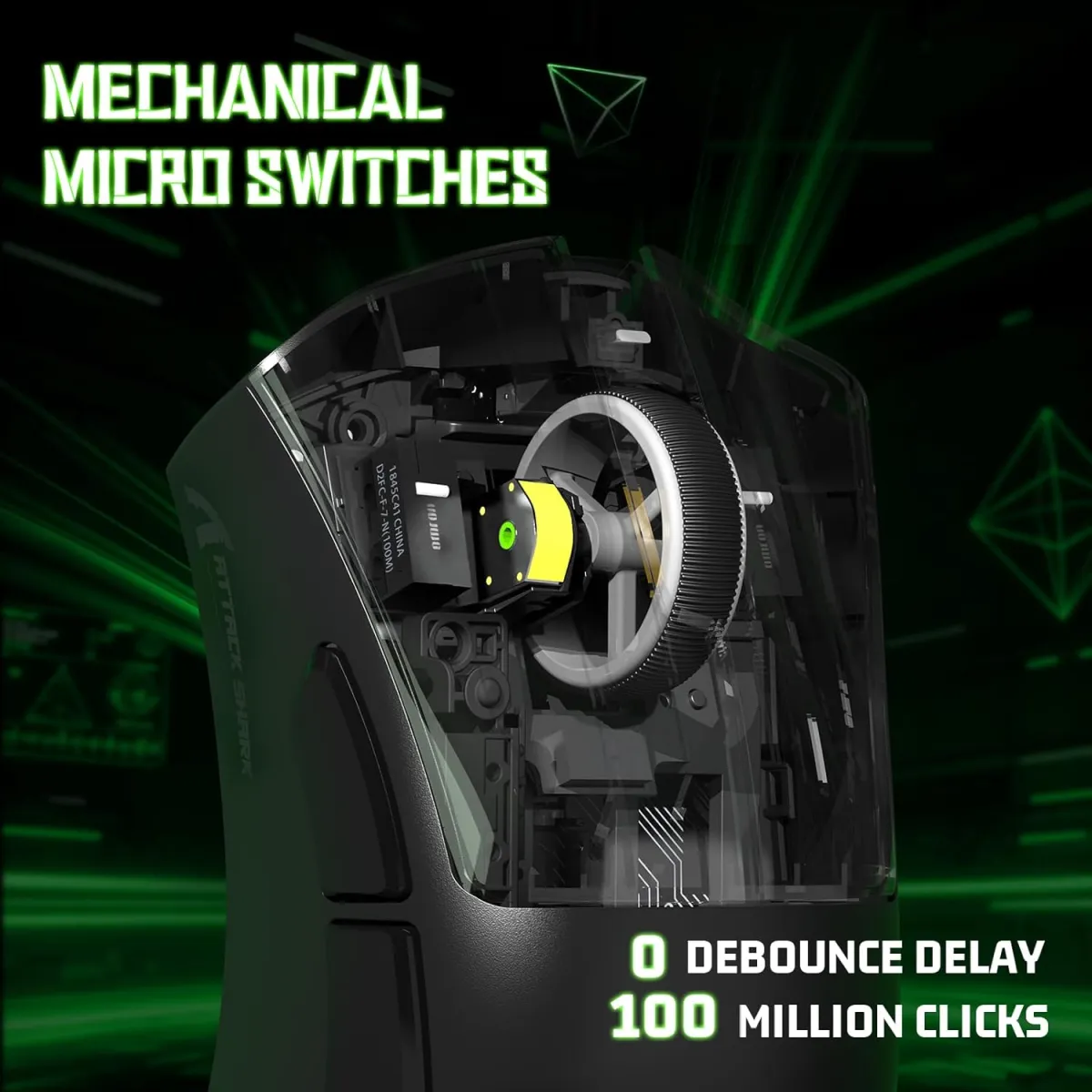 Attack Shark V3 Ultra-Light Tri-Mode Gaming Mouse – Black image 4