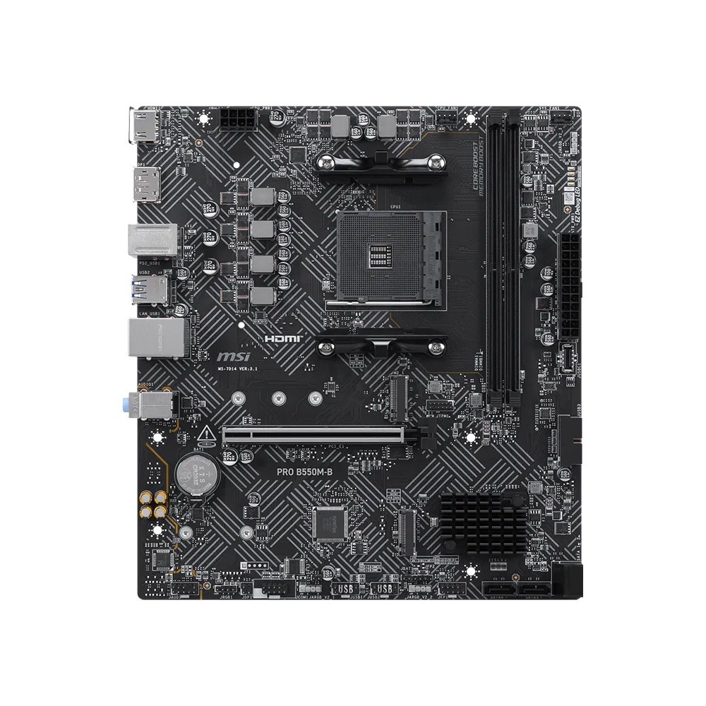 MSI PRO B550M-B (Black) AM4 AMD B550 ATX AMD Motherboard