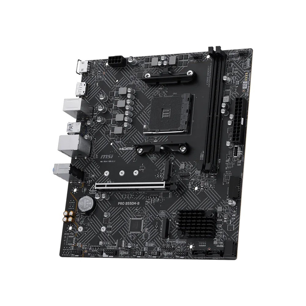 MSI PRO B550M-B (Black) AM4 AMD B550 ATX AMD Motherboard