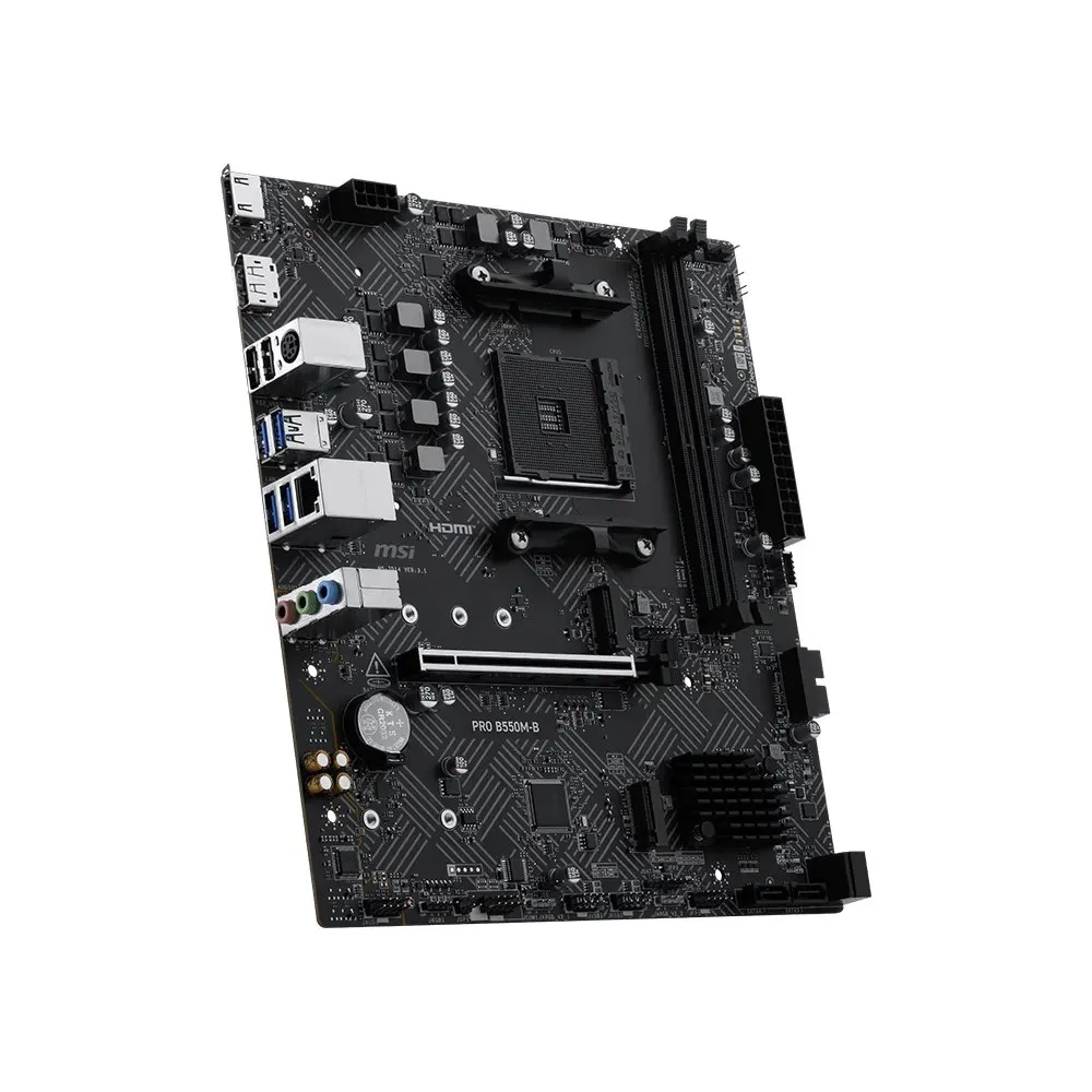 Buy MSI PRO B550M-B (Black) AM4 AMD B550 ATX AMD Motherboard online in Pakistan at WaddaGamer