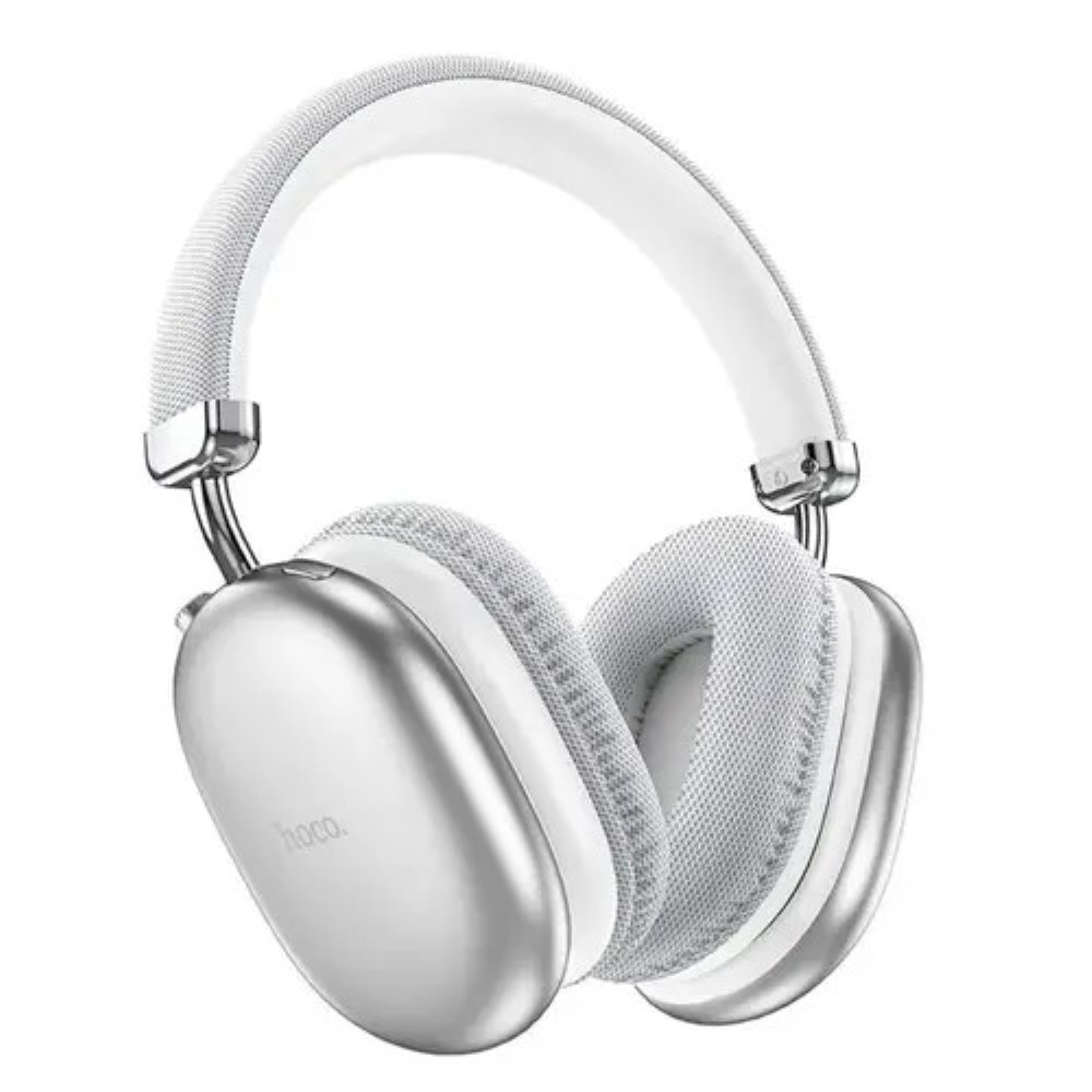 HOCO W35 Max Auspicious ANC Noise Reduction BT Headphones – Silver