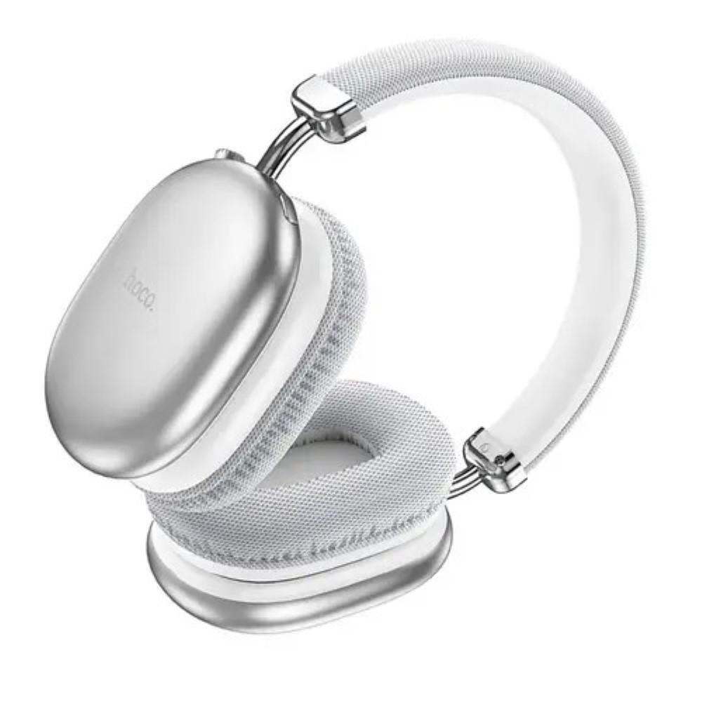 HOCO W35 Max Auspicious ANC Noise Reduction BT Headphones – Silver