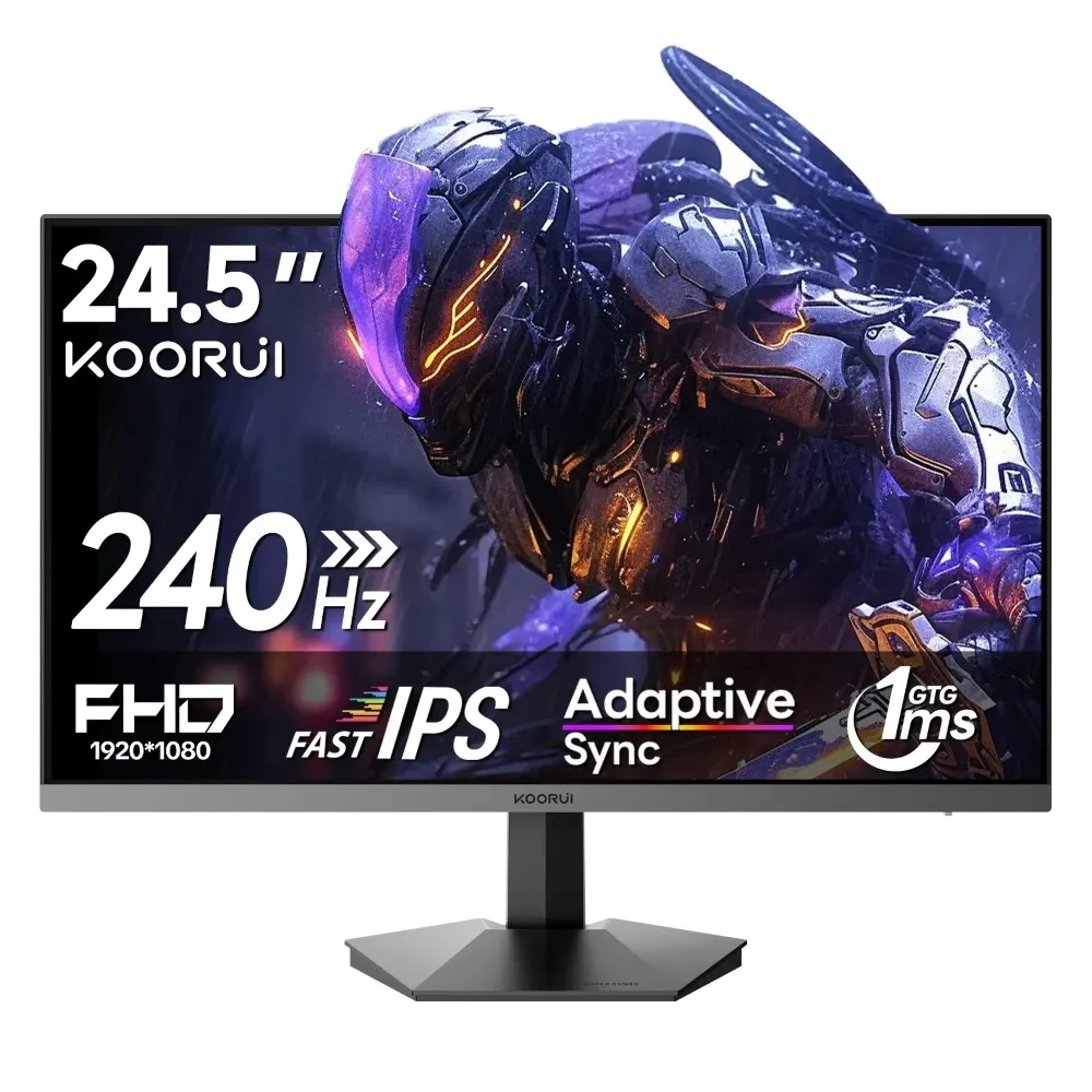 KOORUI G2511X (Black) 24.5″ 240hz FHD 1080p, IPS Panel Gaming Monitor price in Pakistan product image