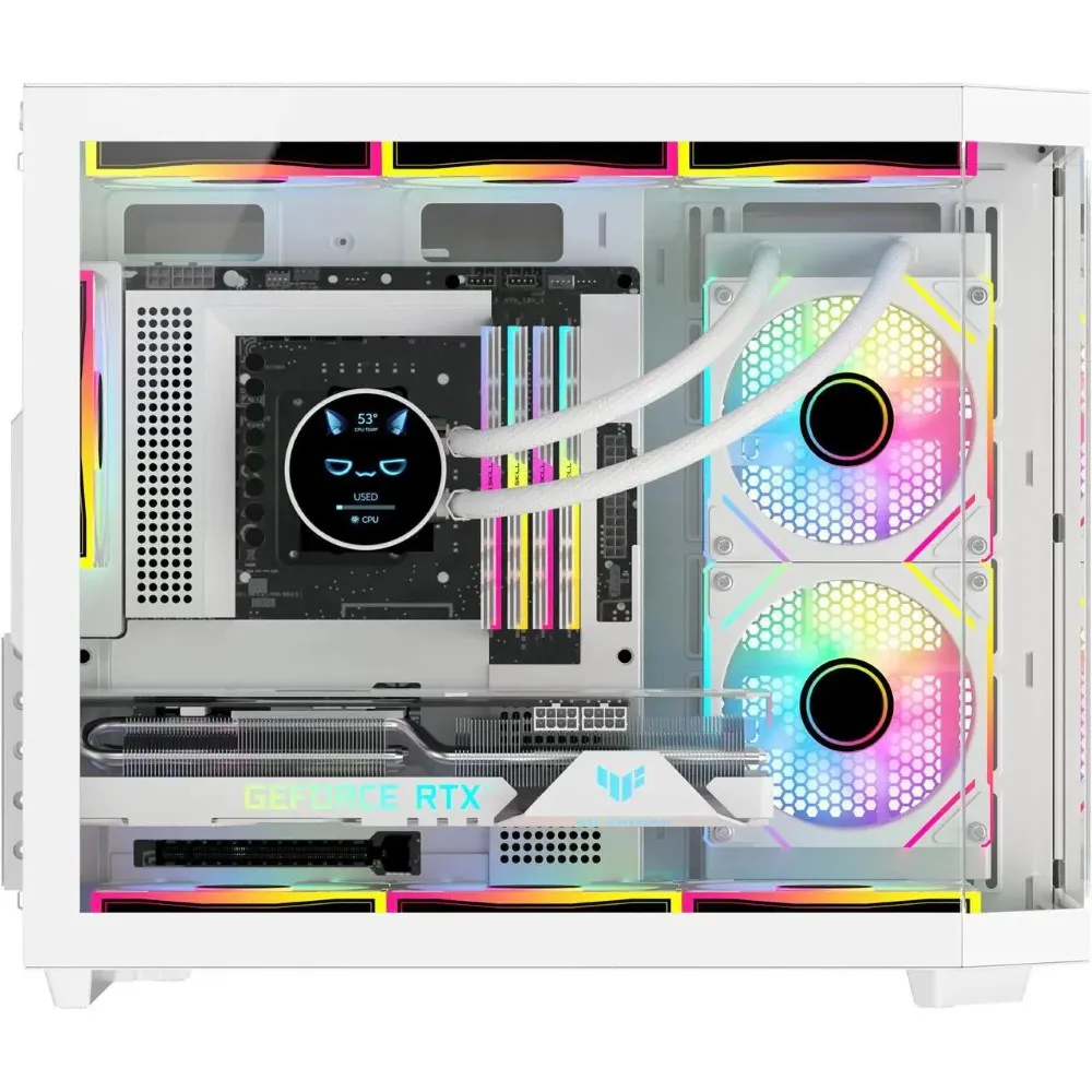 Buy SAMA Neview 2771 Micro-ATX Tower Gaming Chassis – White online in Pakistan at WaddaGamer