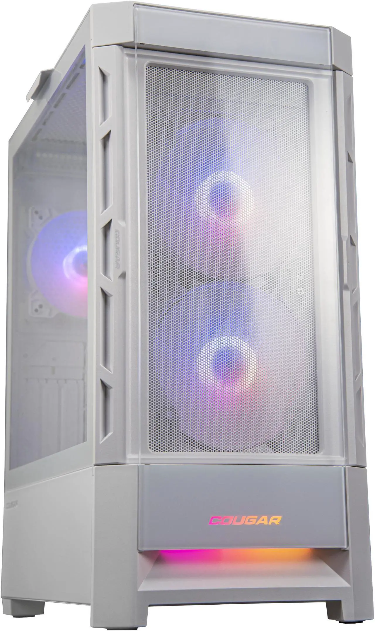 Cougar Duoface RGB Mid Tower 2 type front panels PC Case–White price in Pakistan product image