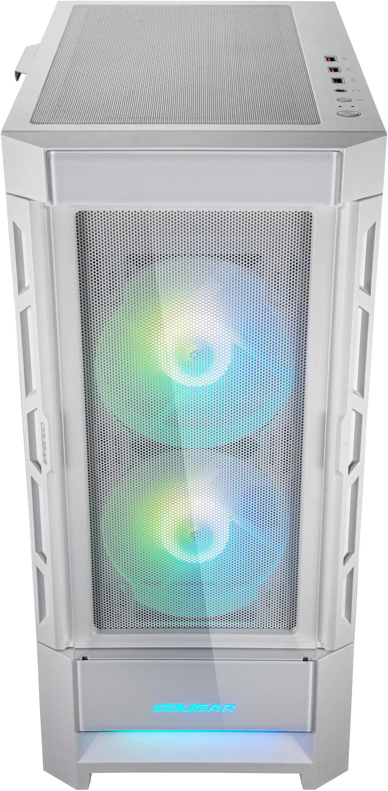 Buy Cougar Duoface RGB Mid Tower 2 type front panels PC Case–White online in Pakistan at WaddaGamer