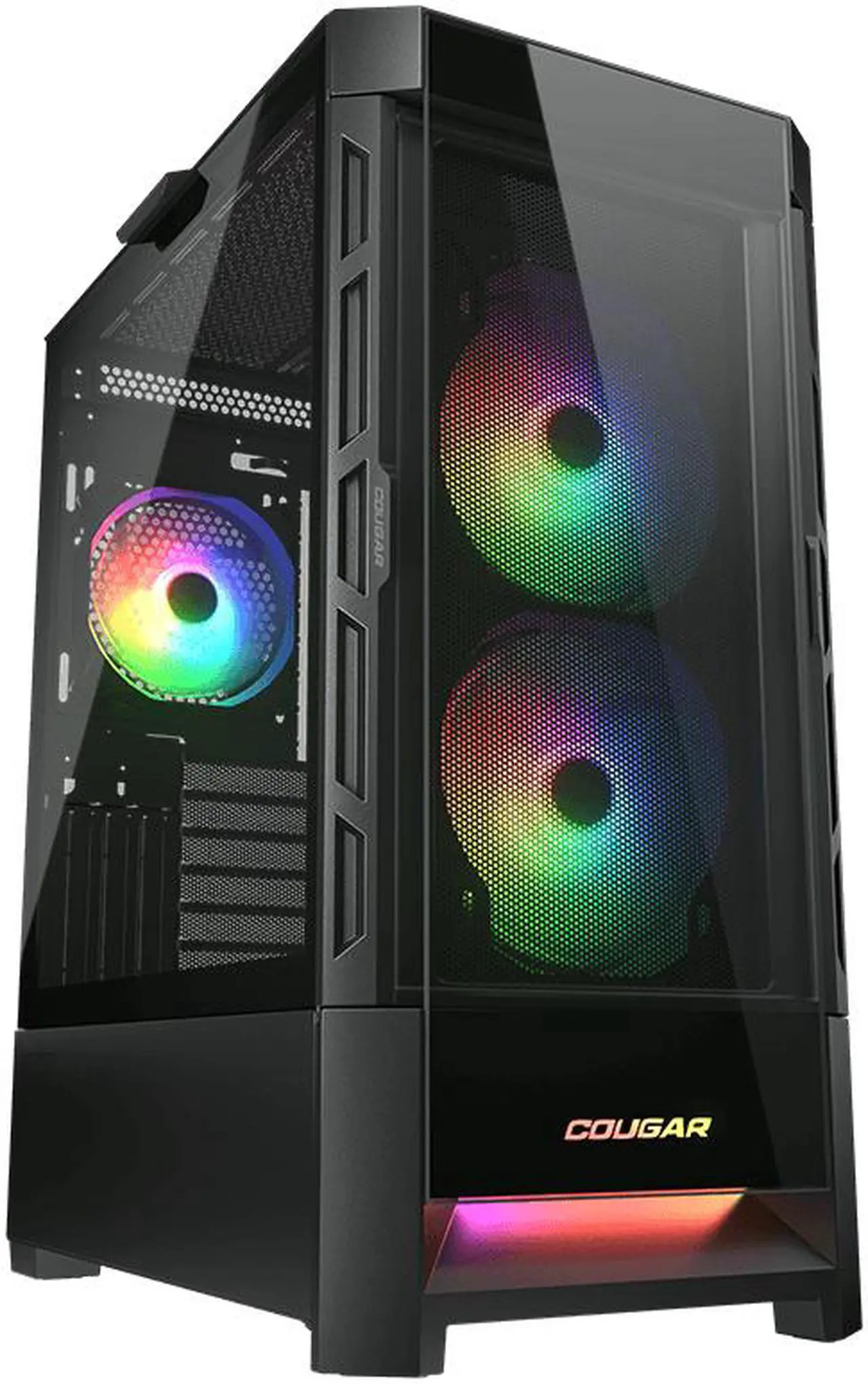 Cougar Duoface RGB Mid Tower 2 type front panels PC Case - Black price in Pakistan product image