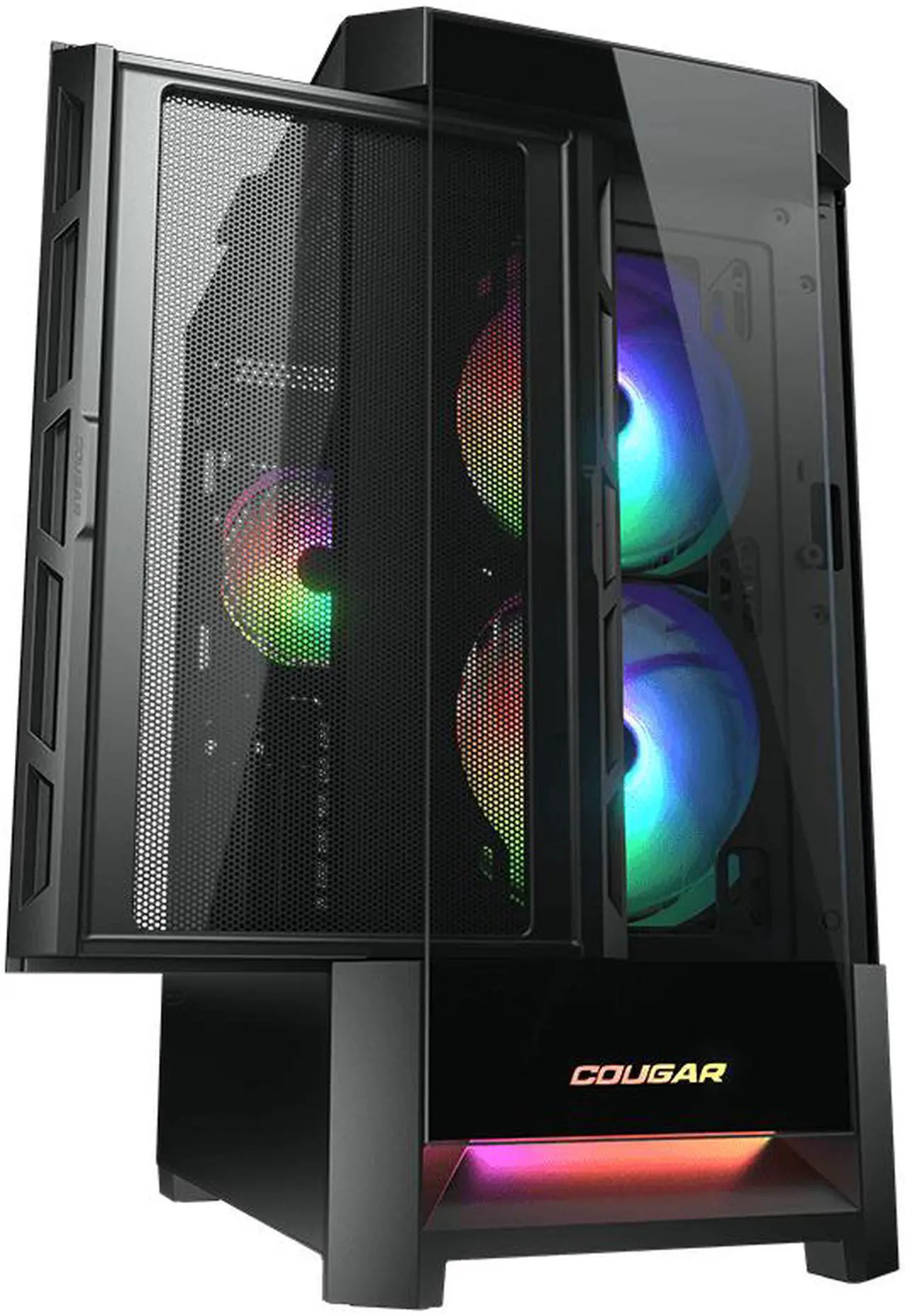 Cougar Duoface RGB Mid Tower 2 type front panels PC Case - Black image 4
