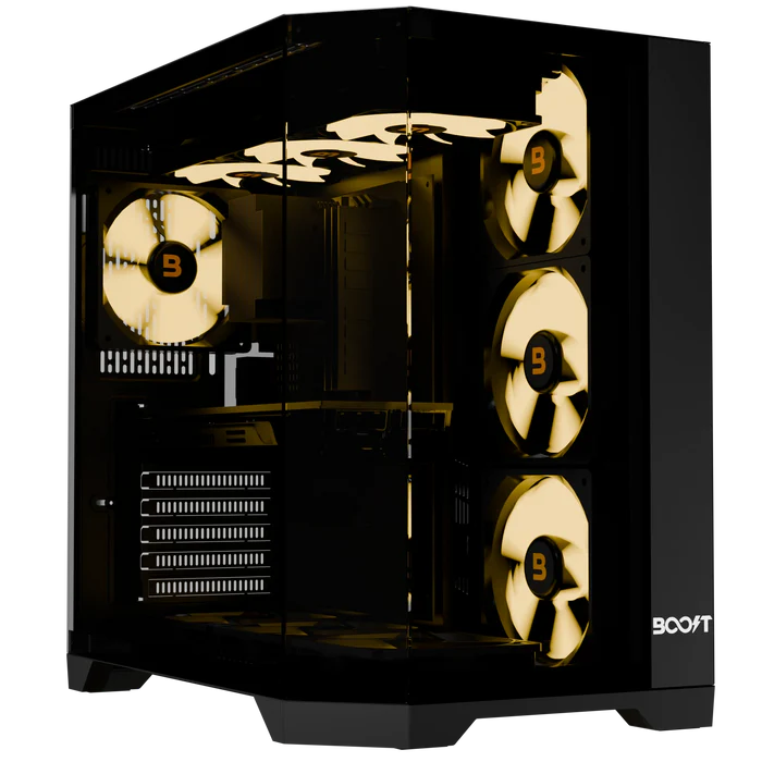 Boost Enclosure Elite Series X100 (Black) with 7 ARGB Fans PC Case price in Pakistan product image