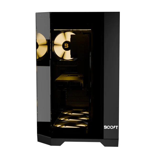 Buy Boost Enclosure Elite Series X100 (Black) with 7 ARGB Fans PC Case online in Pakistan at WaddaGamer