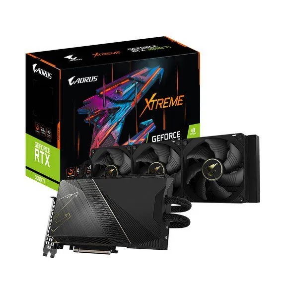 GIGABYTE AORUS GeForce RTX 3090Ti XTREME WATERFORCE 24GB GDDR6X PCI Express 4.0 ATX Video Card (Used) price in Pakistan product image