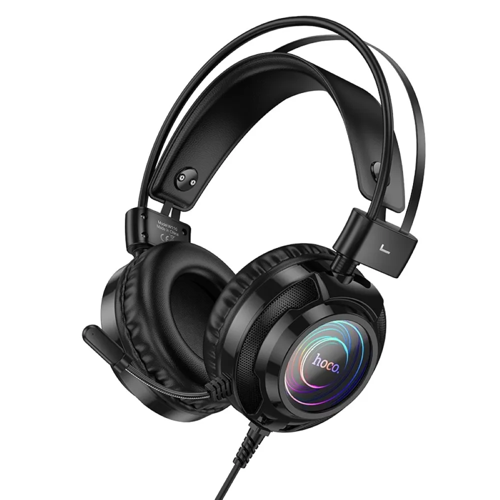 HOCO W110 Resource Gaming Headphones – Black price in Pakistan product image