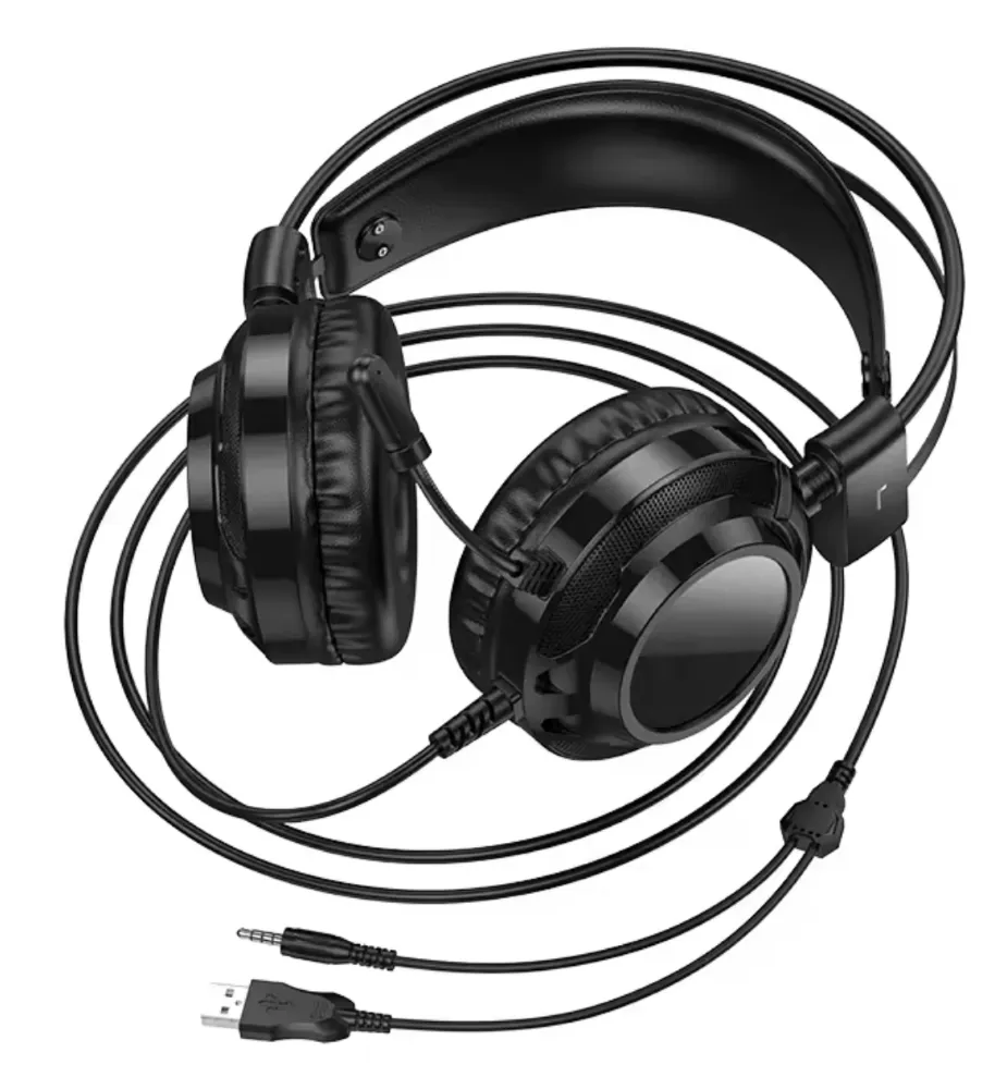 Buy HOCO W110 Resource Gaming Headphones – Black online in Pakistan at WaddaGamer