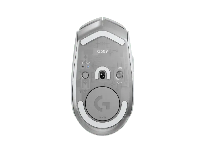 Logitech pc gear Logitech G309 LightSpeed Wireless Gaming Mouse – White front view