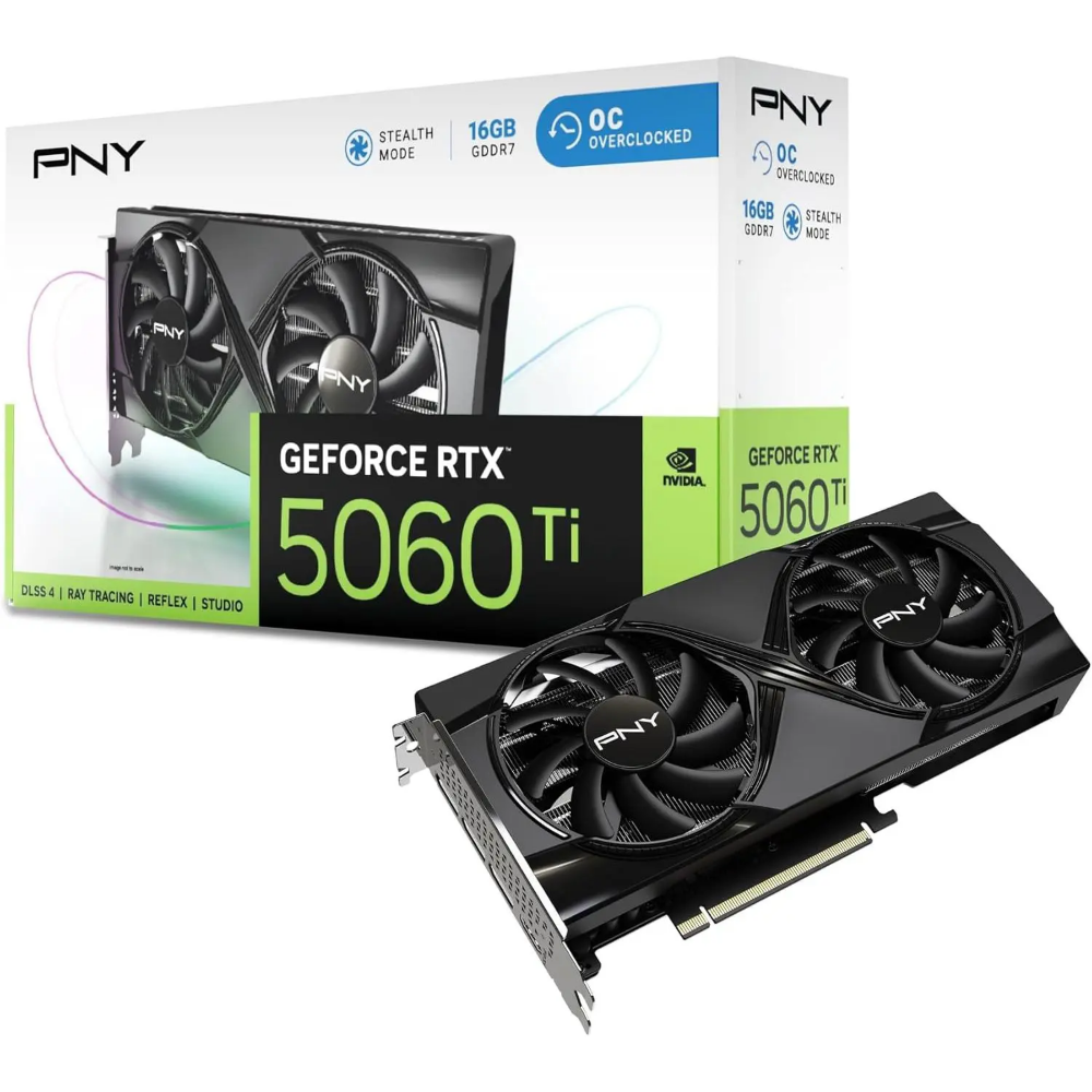 PNY GeForce RTX 5060 Ti 16GB Stealth OC Graphic Card price in Pakistan product image