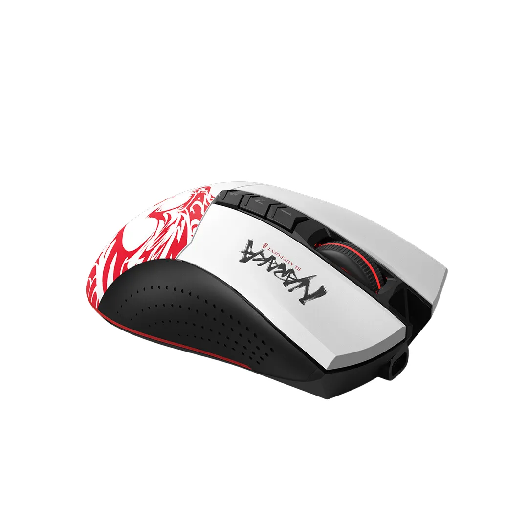Buy Bloody R90 Plus Stone Naraka (Black , Red & White) 2.4GHz Wireless USB Gaming Mouse online in Pakistan at WaddaGamer
