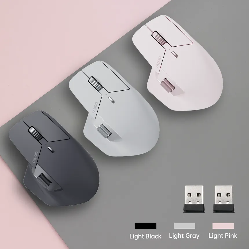 Rapoo pc gear Rapoo MT760L Multi-Device Wireless Mouse (3 Colors Variants) front view