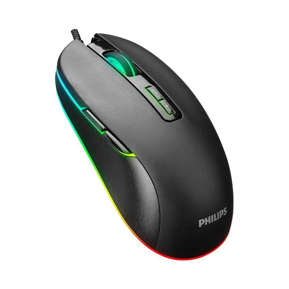 Philips G414 (Black with RGB) 7 Button Wired Gaming Mouse price in Pakistan product image